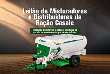 LEILÃO DE MISTURADORES E DISTRIBUIDORES DE RAÇÃO CASALE